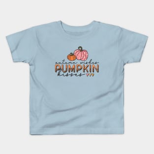 Autumn Wishes and Pumpkin Kisses Kids T-Shirt